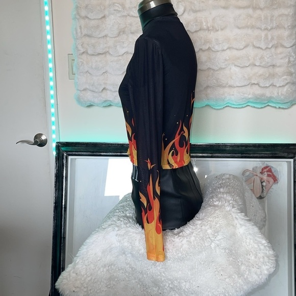 Betty Boop Flame Long Sleeve Top - Picture 3 of 7